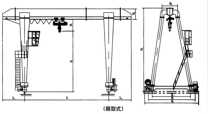 MH型電動葫蘆門式起重機(jī)
